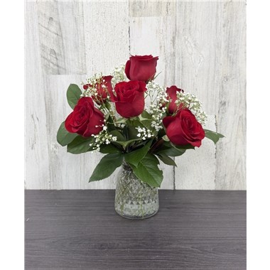 6-Rose Vase
